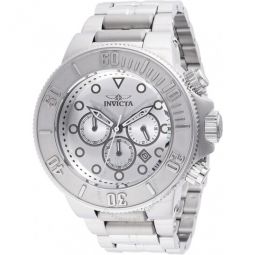 Subaqua Chronograph GMT Date Quartz Silver Dial Mens Watch