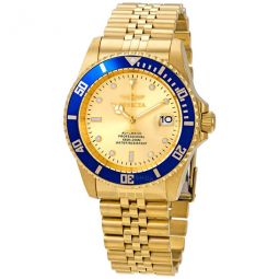 Pro Diver Automatic Date Gold Dial Mens Watch
