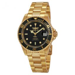 Pro Diver Black Dial Yellow Gold-plated Mens Watch 8929C