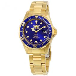 Pro Diver Blue Dial Gold-plated Mens Watch