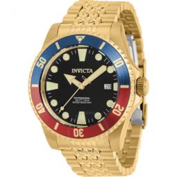 Pro Diver Automatic Black Dial Pepsi Bezel Mens Watch