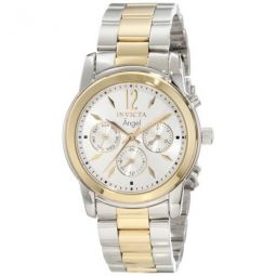 Angel Silver Dial Two-tone Ladies Watch