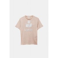 Zewel Shiny Marant T Shirt - Pearl Rose/Silver