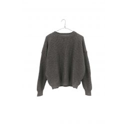 Crewneck Pull-On Sweater - Charcoal