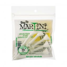 3 1/4 Martini Step-Up Golf Tees 5 Pack - White