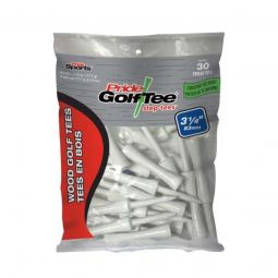 Pride Sports Deluxe Step Down Golf Tees White 3 1/4 Inch - 30 Pack