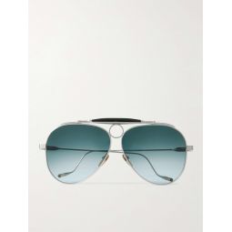 + Diamond Cross Ranch Aviator-Style Silver-Tone Sunglasses