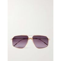 Jagger Aviator-Style Gold- and Silver-Tone Sunglasses