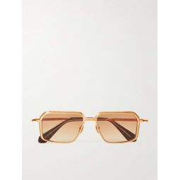Vasco Square-Frame Gold-Tone Sunglasses
