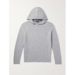 Ribbed Cashmere Hoodie