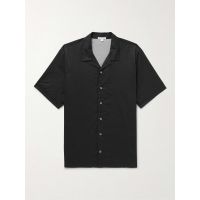Convertible-Collar Cotton Shirt
