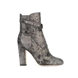 Jimmy Choo Mitchel 100 Ankle Boot - Metallic Washed Dotted Suede