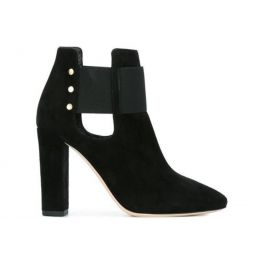 Jimmy Choo Mercy 95 Suede Ankle Boot - Black