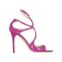 Soft Calf Lang Patent Leather Sandal - Jazzberry