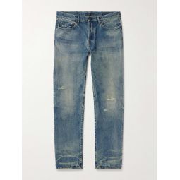 The Daze Slim-Fit Straight-Leg Distressed Jeans