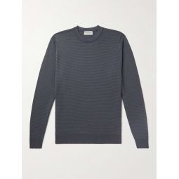 Slim-Fit Striped Merino Wool Sweater