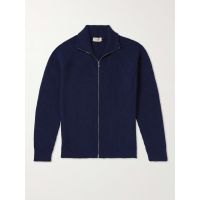 Thatch Recycled Cashmere and Merino Wool-Blend Zip-Up Cardigan