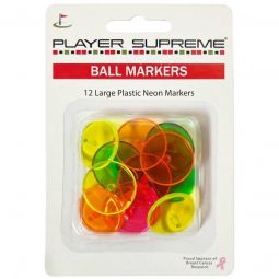Player Supreme Neon Ball Markers - 12 Pack