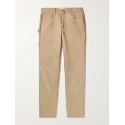 Straight-Leg Cotton-Sateen Cargo Trousers