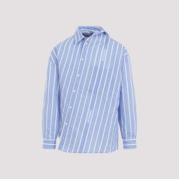 La Chemise Cuadro Shirt - Blue/White Stripes