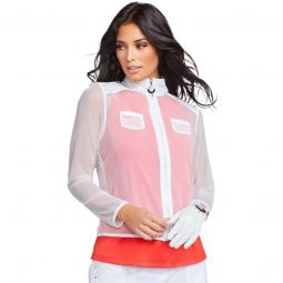 Jamie Sadock Womens Featherweight Full Zip Golf Jacket