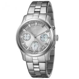 Muse Chronograph Quartz Diamond Silver Dial Unisex Watch
