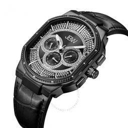 Mens Orion 0.12 ctw Diamond Black Ion-Plated Watch