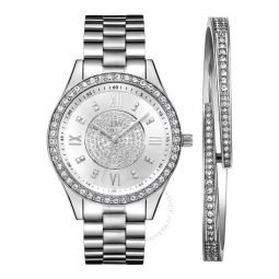 Mondrian Jewelry Set Silver-tone Dial Ladies Watch
