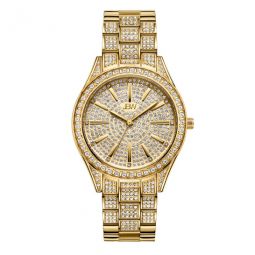 Cristal 34 Quartz Diamond Gold Dial Ladies Watch