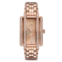 Mink Rose Dial 18kt Rose Gold-plated Ladies Watch