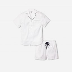 Petite Plume mens short set with piping