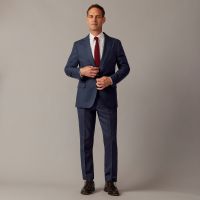 Ludlow Slim-fit blazer in English cotton-wool blend
