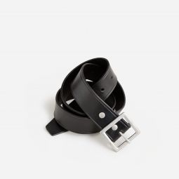 Wallace u0026amp; Barnes Italian leather belt with square brass buckle