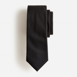 American wool tie in black
