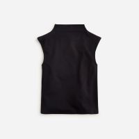 Fitted mockneck tank top in stretch cotton blend