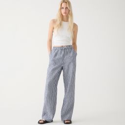 Soleil pant in striped linen