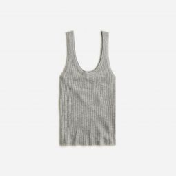 Pre-order Featherweight cashmere ribbed tank top