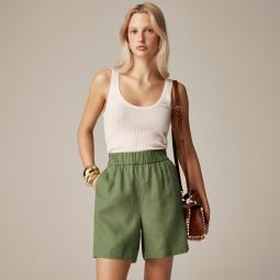 Long Tropez short in linen