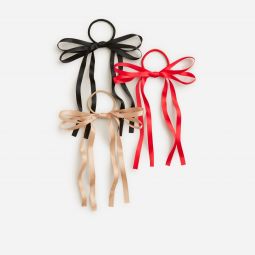Ribbon bow hair ties pack