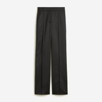 Collection high-rise wide-leg pant in satin tailoring