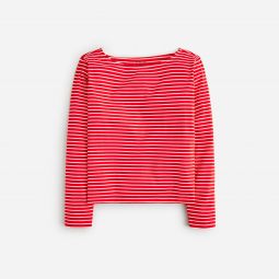 Pima cotton long-sleeve T-shirt in stripe