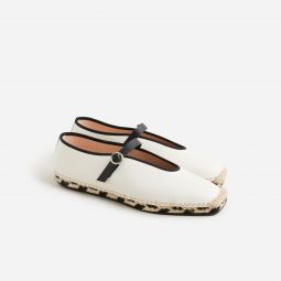 Made-in-Spain Mary Jane espadrilles in mesh