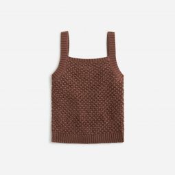 Basket-stitch sweater-tank