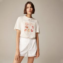 Relaxed-fit u0026quot;Shellu0026quot; graphic T-shirt