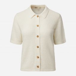 Onia linen knit button-up