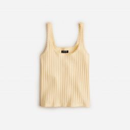 Pointelle tank top