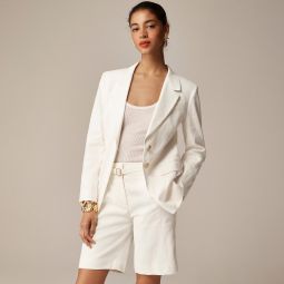 Cutaway blazer in linen blend