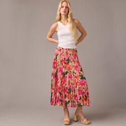 Gwyneth pleated skirt in floral chiffon