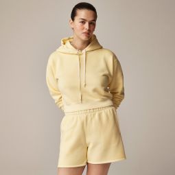 Heritage fleece cropped hoodie