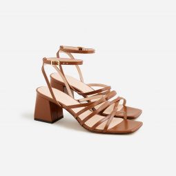 Layne strappy-sandal heels in leather